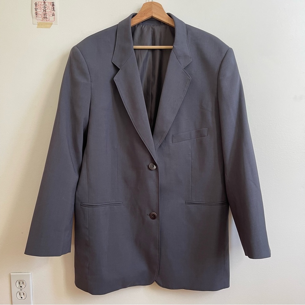 Gray Oversized Blazer from Korea
